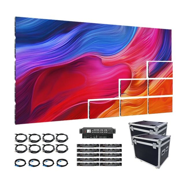 Ultra Thin P0.9 P1.2 P1.5 P1.8 COB Fine Pitch Pixel 600*337.5mm Advertising Micro Indoor Led Wall LED Display Screen