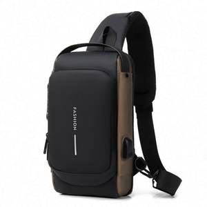 Men's Large Capacity Sports Motorcycle <b>Bag</b> Combination Lock Shoulder <b>Bag</b> Casual Day Waist Pack <b>Small</b> <b>Bag</b> Fashion - Product Image 1