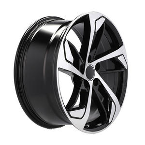 Jantes en alliage 18 pouces 5x112 5x114.3 5 trous noir brillant brosse argent jantes en alliage pour <span class=keywords><strong>Audi</strong></span> Q5 Q7 Q8 A8 A6 A5 A4 S7 S8 <span class=keywords><strong>RS3</strong></span> RS7 - Product Image 2