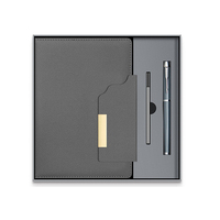 Cuaderno con Cierre Magnético Invisible PQ, Juego de 3 Piezas, Cuaderno al por Mayor, Promocional, Personalizado, Tapa Dura, Agenda Vintage