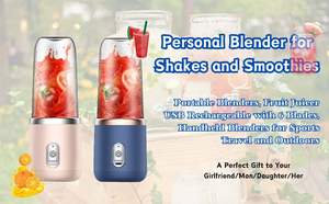 Mixeur Électrique Portable Grande Capacité en Verre avec Boîtier en Plastique PC, Rechargeable sans Fil, pour la Maison (Vente en Gros) - Product Image 6