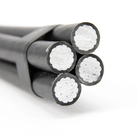 Cable Aéreo de Aluminio Trenzado, Aislamiento de XLPE y PVC, 600V/0.6kV, Retardante de Llama, 6mm, para Alumbrado Público Municipal