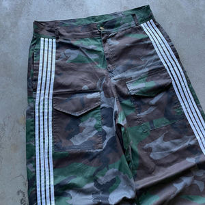 กางเกงวอร์มผ้าไนลอนแนวสตรีทสำหรับผู้ชายกางเกงวอร์มลำลองแนวสตรีทแบบเปิด<span class=keywords><strong>ขา</strong></span>กว้างระบายอากาศได้ลายพรางต้นไม้ออกแบบได้ตามต้องการ - Product Image 2