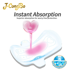 J.CongBo Vente en gros <span class=keywords><strong>de</strong></span> protège-slips jetables en coton biologique <span class=keywords><strong>de</strong></span> haute qualité 240 mm avec ailettes super absorbants anti-fuites - Product Image 3