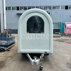 Chariot de vente de glaces miniatures au prix d'usine, remorque alimentaire mobile personnalisée pour la rue - Product Image 5