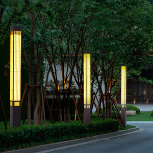 <b>Solar</b> Waterproof Chinese Courtyard <b>Pillar</b> <b>Light</b> IP65 Retro Landscape Garden Lamp for Villa Lawn Pathway - Product Image 3