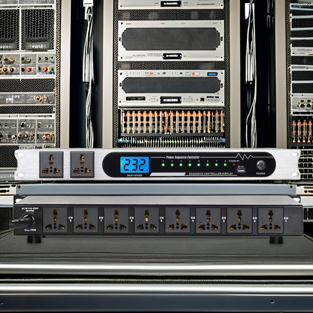 Professional 8-Channel High-Power Amplifier Control Manager Socket Intelligent Computer Central Audio Sound Equipment Sequencer