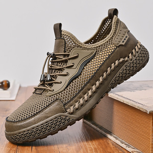 Chaussures décontractées d'été 2026 pour hommes, en maille respirante, design ajouré, semelle souple, légères, avec fond cousu antidérapant - Product Image 4