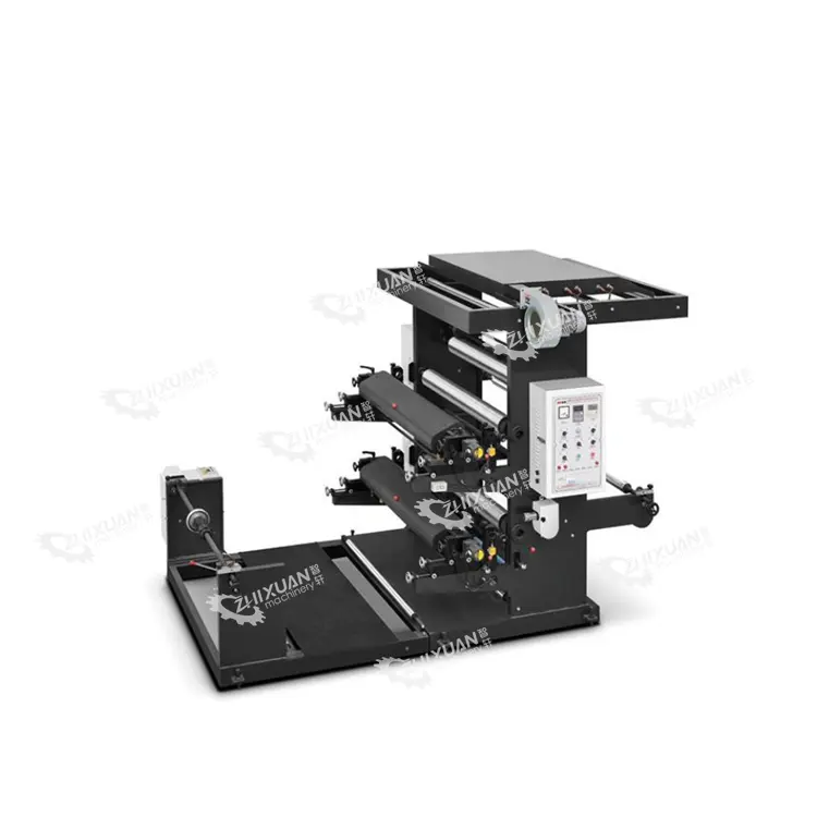 PP/PE Einkaufstaschenrolle-Druckmaschine Rolle zu Rolle Kunststofffolie-Taschen-Druckmaschine Doppelseitige Flexo-Druckmaschine