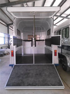 รถพ่วงแบบกำหนดเองพร้อมห้องพักอาศัย รถพ่วงไฟเบอร์กลาสแบบคอห่านสำหรับขาย รถม้าลาก - Product Image 6