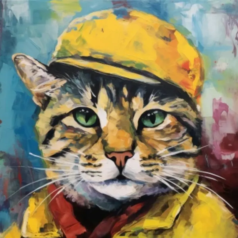 1pc DIY 5D Diamond Painting Art Craft 40*40cm Mr. Cat Detective Pattern Full Diamond Embroidery Cross Stitch Picture Wall