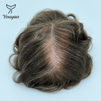 Système capillaire pour hommes NG 0.02mm Skin Vloop en gros, 100% cheveux indiens, base PU intégrale 8x10 pouces, ligne de cheveux V Looped