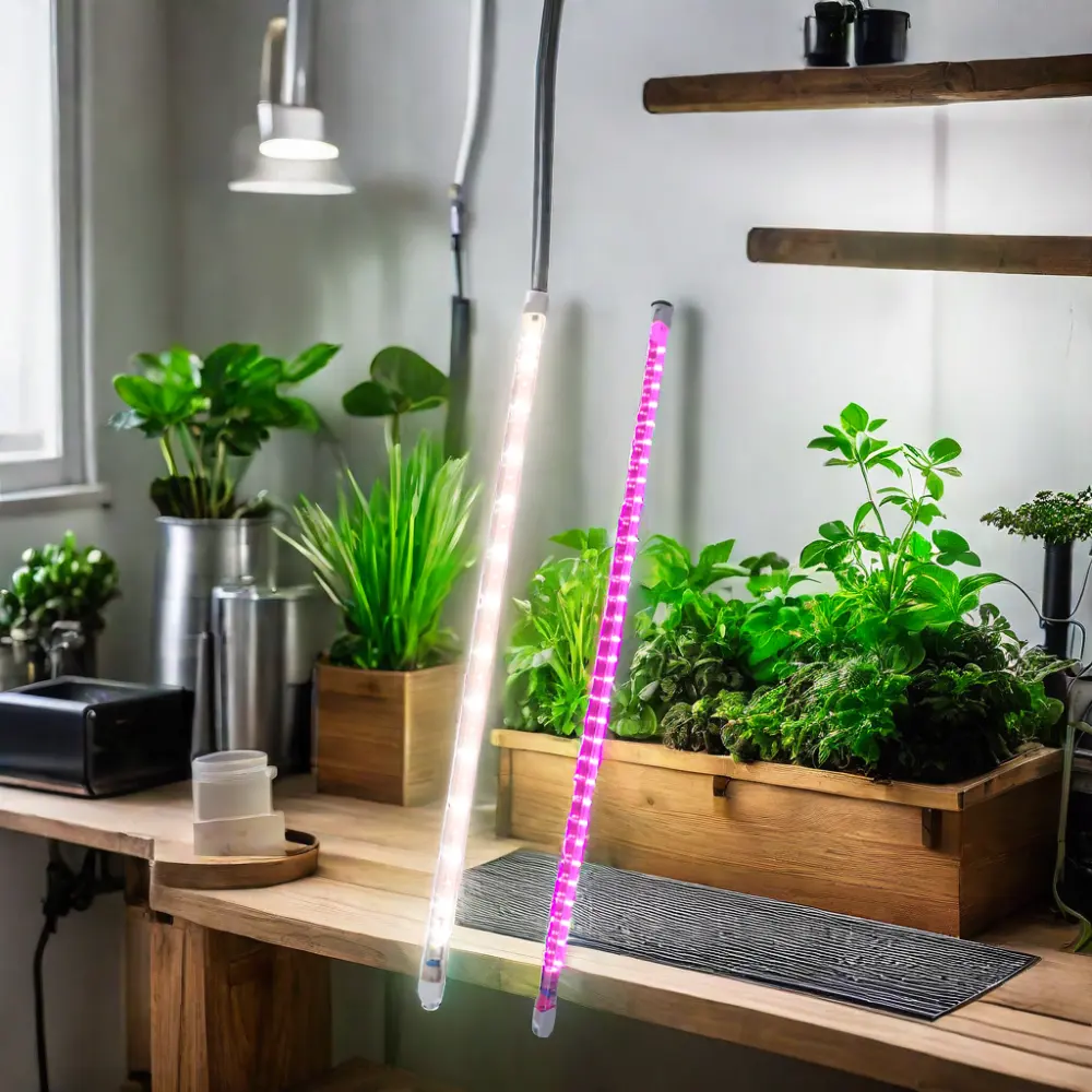 Meilleur prix T4 LED Grow Light Tube 220V Lampe horticole pour la culture de plantes Légumes Fruits dans les tubes de lumière de culture de bureau à domicile