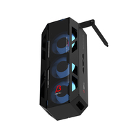 ALSEYE Nouveau Design Petit Refroidisseur de CPU C-RAM-Beta-B Couleur Noire 3 Ventilateurs de 40mm pour Boîtier PC