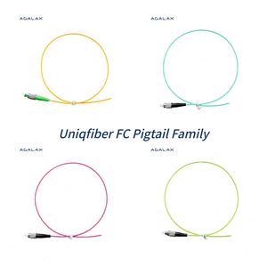 도매업체 AGALAX/OEM 멀티모드 OM3 50/125m FC/UPC LSZH 850/1300nm 0.3dB 삽입 손실 광섬유 피그테일 2.0mm - Product Image 4