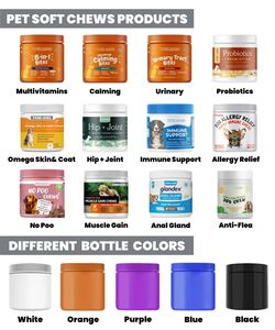 Snack per Cani alla Canapa per Alleviare l'Ansia, Trattamenti Calmanti per Detergere l'Abbaio e lo Stress, Integratore per la Salute degli Animali - Product Image 4