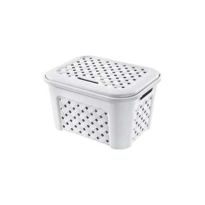Cesta <b>plastica</b> con coperchio (43,5x33,5x26cm) ARIANNA Angora 8105406112 - Product Image 1