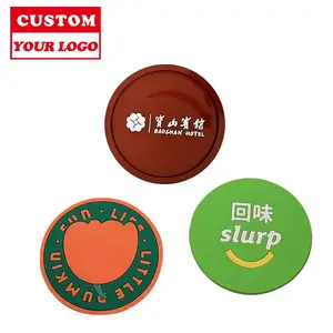 Rubber Soft Pvc Silicone Cup Coaster Rubber Soft Pvc Silicone Cup Coaster For Drink Clear Silicone Coaster