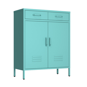 Armoire en acier multifonctionnelle, armoire de cuisine blanche, organisateur de rangement, tiroirs personnalisés modernes et écologiques - Product Image 1