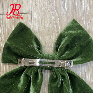 Lazo para el cabello <span class=keywords><strong>de</strong></span> 6 pulgadas con accesorio para el cabello verde navideño para mujeres/<span class=keywords><strong>parrilla</strong></span> - Product Image 4