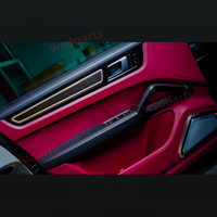 Luz ambiental LED para Porsche Cayenne 2018-2023, actualización de iluminación interior del coche, panel decorativo de fibra de carbono, lámpara de ambiente, nueva.
