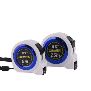 DEWEN Factory Customized Production 5m 7.5m 10m Metric Inch Steel Tape Measure High Precision Wear Resistant Tape Measures
