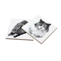 MAIKESUB MK-CZ02 Carrelage en céramique Art Déco pour sublimation, impression par transfert thermique, motif paysager, forme oblongue, accent mural fait main