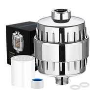 Filtre à eau de douche à haut rendement avec élimination du fluorure de chlore et du nickel noir Filtre universel pour pommeau de douche à plusieurs étages