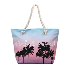 Bolsa de Playa Grande y bolsa de piscina con cremallera, 100% bolsa de playa de gran tamaño impermeable con bolsillo
