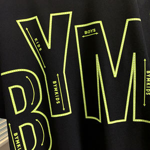 BCA Enfants Vêtements De Luxe Ensemble Enfant <span class=keywords><strong>Garon</strong></span> Lettre Imprimer Mode T-Shirt avec Logo Imprimé Couleur Unie Style Décontracté Prix - Product Image 5