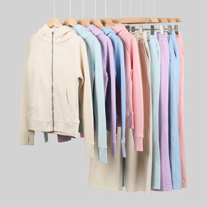 Completo Sportivo Personalizzato da Donna 2026: Set Due Pezzi Slim-Fit <span class=keywords><strong>con</strong></span> <span class=keywords><strong>Cerniera</strong></span> Dorata, Pantaloni e <span class=keywords><strong>Felpa</strong></span> <span class=keywords><strong>con</strong></span> Cappuccio, Abbigliamento Casual - Product Image 5