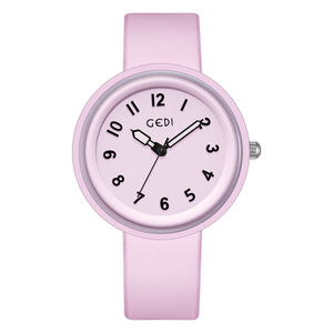 Montre en silicone simple et élégante, couleur bonbon, montre pour femme, nouvelle montre en gelée imperméable - Product Image 6
