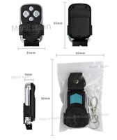 Télécommande sans fil 4 boutons 433 MHz pour ouvre-porte de garage, émetteur duplicateur, clonage de code, clé de voiture