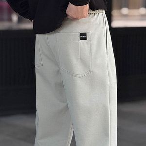 <span class=keywords><strong>Pantalon</strong></span> slim en lin <span class=keywords><strong>chino</strong></span> kaki pour homme <span class=keywords><strong>Pantalon</strong></span> court italien de sport d'hiver formel pour homme - Product Image 2