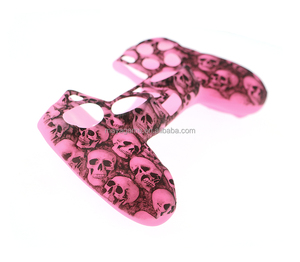 Peau en silicone pour manette PS4 avec impression par transfert d'eau tête de mort, housse de protection en silicone - Product Image 5