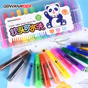 Juego <span class=keywords><strong>de</strong></span> Marcadores Lavables GENVANA, 24 Colores, Rotuladores <span class=keywords><strong>de</strong></span> Acuarela para Venta al por Mayor, Educación Preescolar <span class=keywords><strong>y</strong></span> Escuelas <span class=keywords><strong>de</strong></span> Arte - Product Image 4