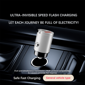 Chargeur de voiture double port A + C 45W USB Mini chargeur de voiture Adaptateur 12V 24V Usage général du chariot et du chariot Super Fast Charge C30 - Product Image 6