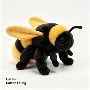 Peluche Realista Personalizado con Cola Amarilla al por Mayor |   Insecto <span class=keywords><strong>de</strong></span> Peluche Realista OEM con Logotipo Personalizado - Product Image 6