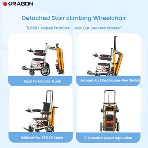 핫 세일 2 in 1 모바일 계단 리프트 등산가 전동 접이식 계단 등반 휠체어 - Product Image 4