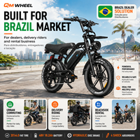 Vélo électrique QMWHEEL V20 Limited 48V, vélo de ville électrique, vélo à pneus larges, batterie lithium, vélo tout-terrain électrique pour marque privée OEM