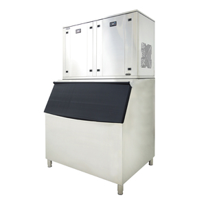 Máquina de hielo comercial, máquina para hacer hielo en cubitos de 1000kg con máquina automática para hacer hielo de cristal para uso comercial - Product Image 1