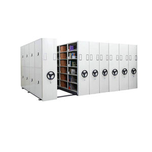 Modern Sliding Library Shelves Metal Compactor High Density Mobile <strong>Shelving</strong> System for Office School Use Large Capacity Steel - Product Image 3