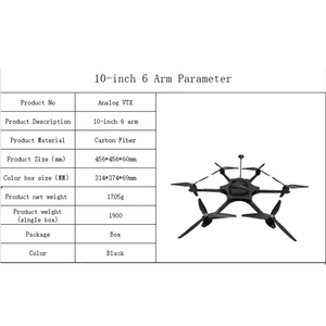 Hot Sale Drone Racing FPV 10 Inch Long Range Large Load Multi Rotor <b>Night</b> <b>Vision</b> <b>Camera</b> Payload Heavy Lift Drones FPV - Product Image 2