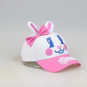 Topi Telinga Kelinci Set Bayi untuk Anak Laki-laki Perempuan, Topi Matahari Snapback Anak