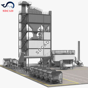 Planta de mezcla de hormigón asfáltico, secador rotatorio de tambor frío y caliente Lb500 Lb1200 Ttm Ts2010, embolsado de bomba de motor PLC estacionario de 80 toneladas/hora - Product Image 6
