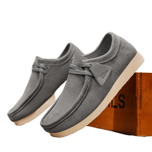 Espadrilles de course pour hommes style rétro britannique, légères, antidérapantes, à semelle épaisse, chaussures de travail respirantes en maille, tendance mode - Product Image 1