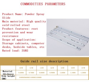 Tủ trượt, ngăn kéo chống gỉ mòn và cách âm ngăn kéo trượt, con lăn trượt - Product Image 2