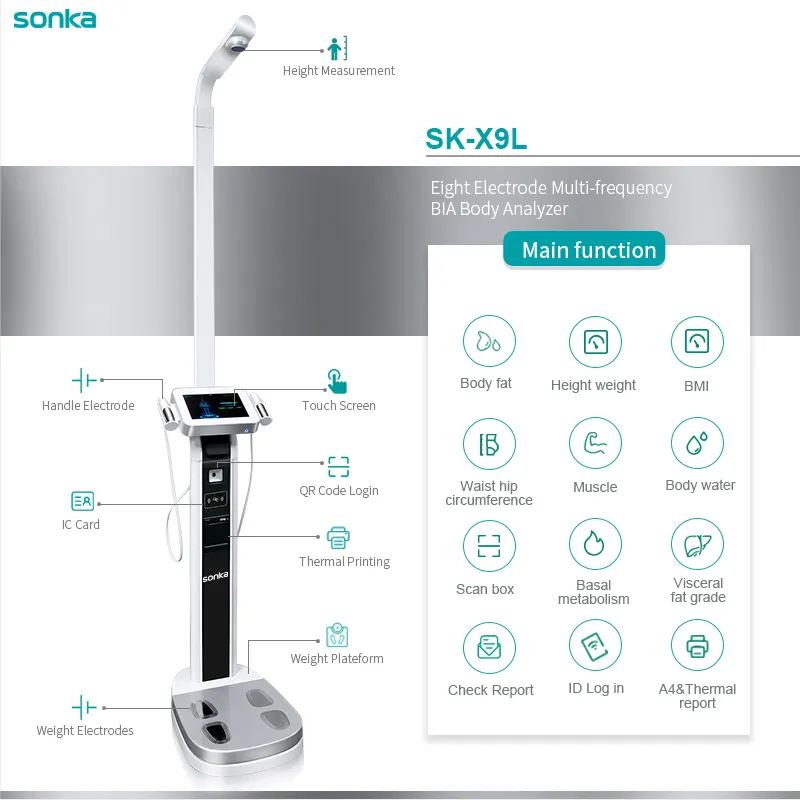Sonka Custom Bio 3d Scanner Nls Health Fat Measure Analyser Hight Weight Machine Sonkabody Analytical Body Composition