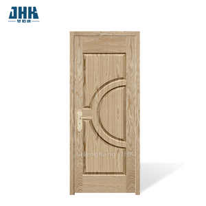 Puerta abatible de madera para casa <span class=keywords><strong>Vella</strong></span>, puertas de chapa de madera maciza de roble rojo para interiores de casas, diseños de puertas de madera, fábrica de China - Product Image 1
