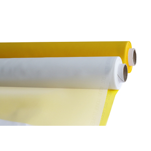 2025 Hot Sale 77-100T Yellow &amp;White <strong>100</strong>% <strong>Polyester</strong> Screen Printing <strong>Mesh</strong> for Good Price 77T 80T 90T 100T - Product Image 3
